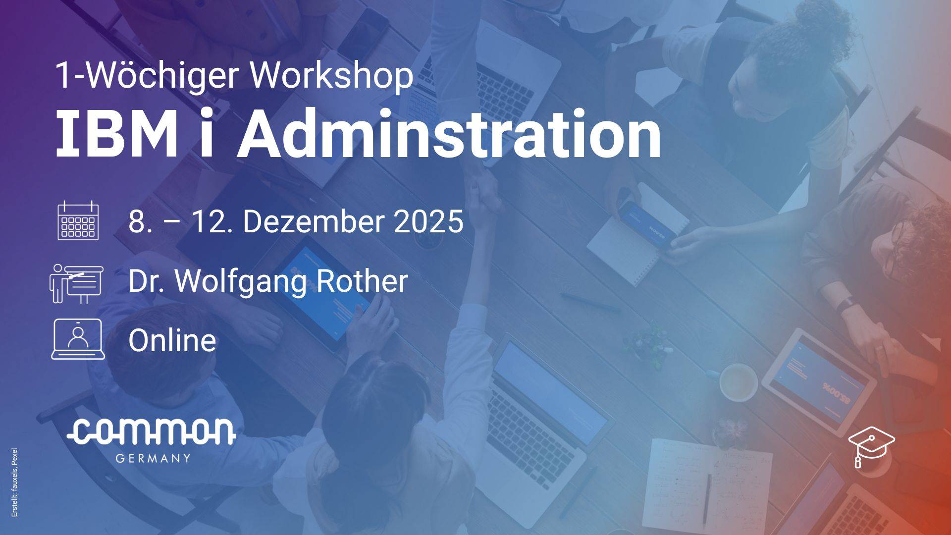 IBM i Workshop mit Dr. Wolfgang Rother, am 8. - 12. Dezember 2025, Online